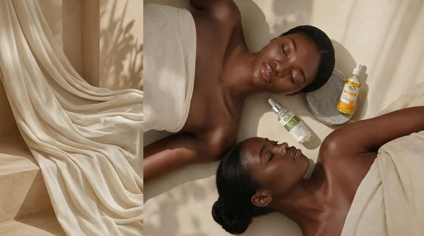 Soins BIOCARE sur une composition minérale en lumière naturelle
