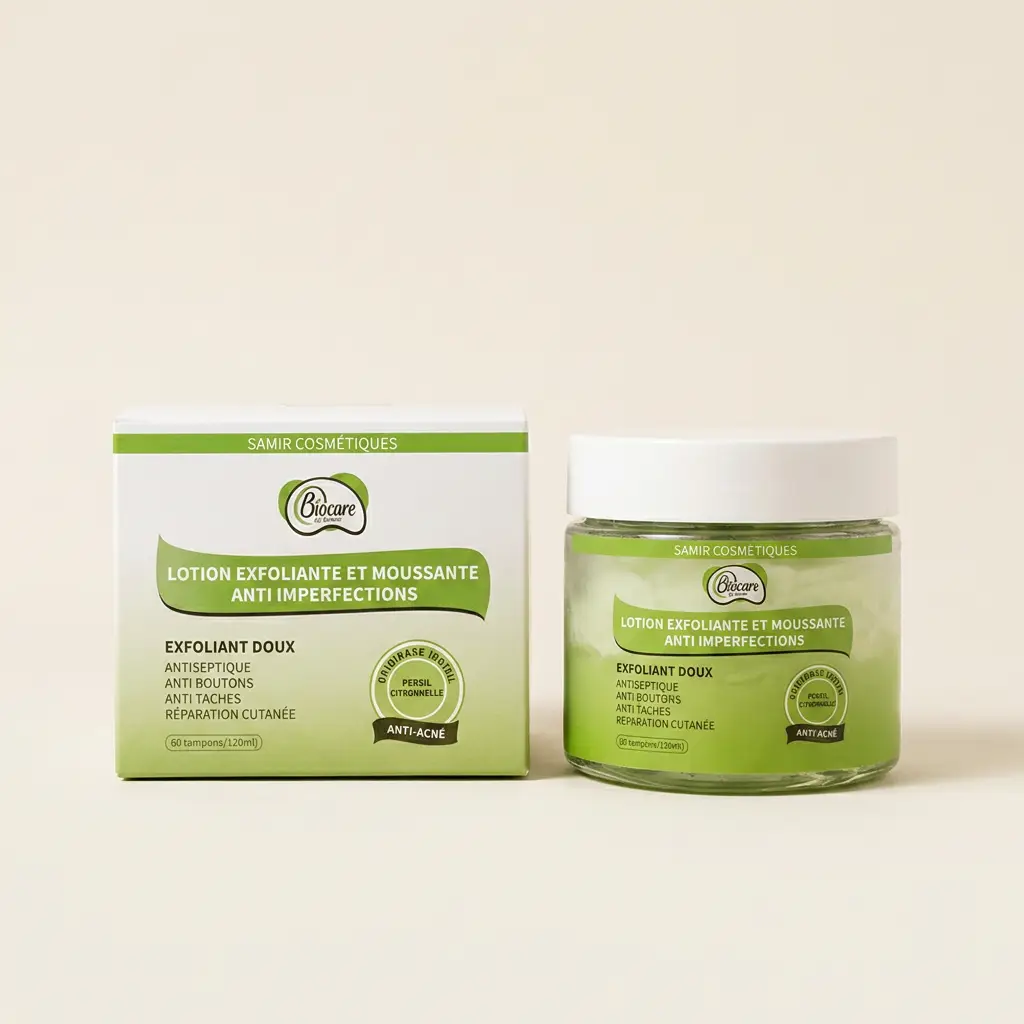 Lotion Exfoliante et Moussante Anti Imperfections — Persil & citronnelle — 60 tampons